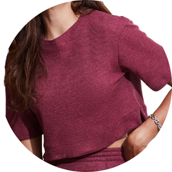 04 blusa feminina curta moscou bordo