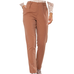 04 calca feminina alfaiataria skinny mocha melange