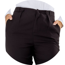 02 calca feminina alfaiataria skinny preta