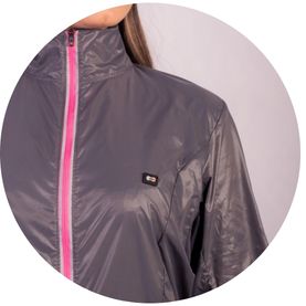 jaqueta corta vento feninina grafit rosa detal2