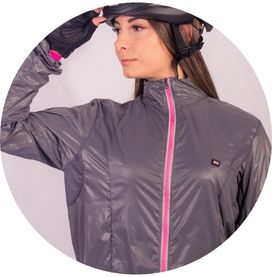 jaqueta corta vento feninina grafit rosa detal3