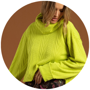 cropped verde lima comfy tricot