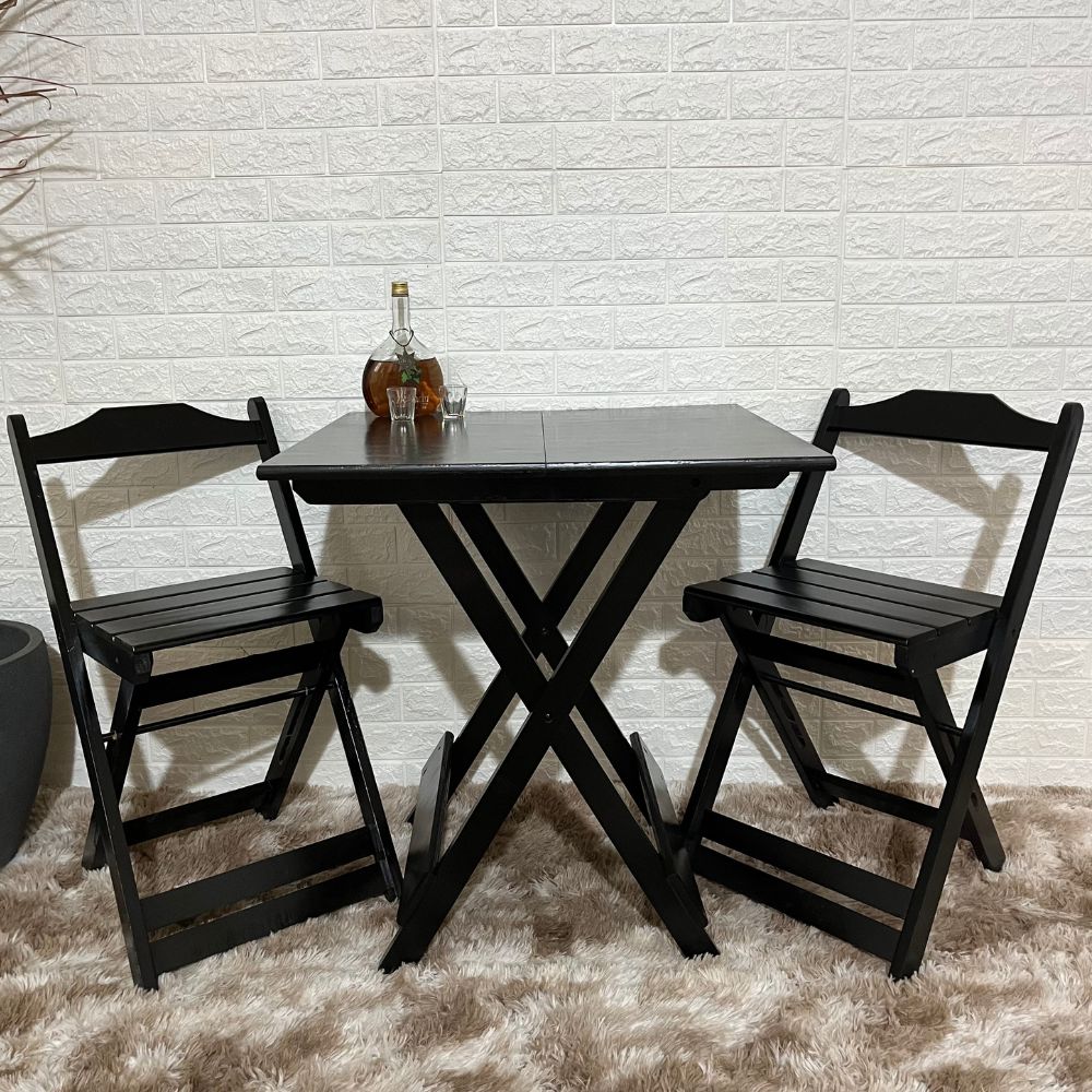 conjunto dobravel 70x70 com 2 cadeiras preto 5