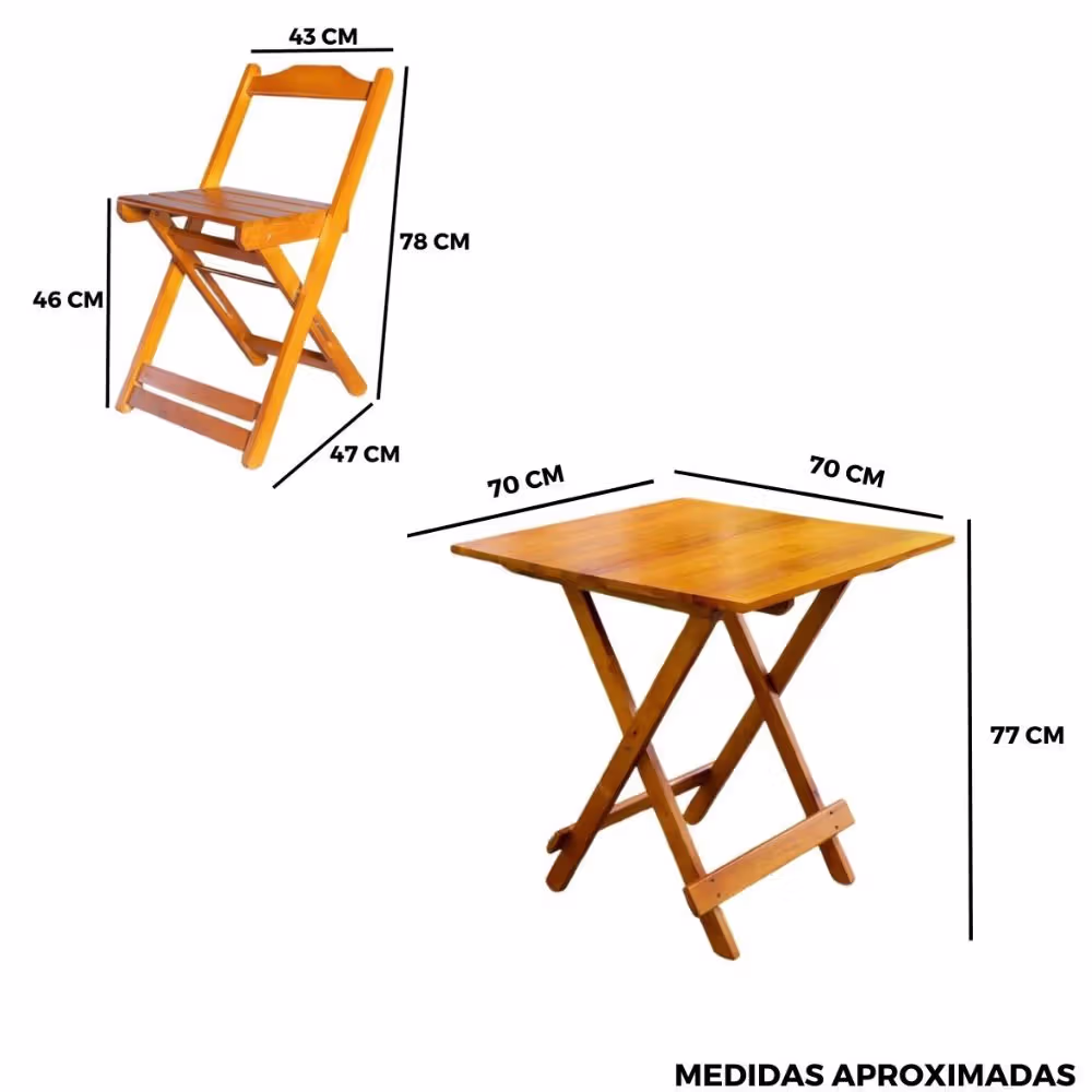 conjunto dobravel 70x70 mesa com 2 cadeiras parana large 6