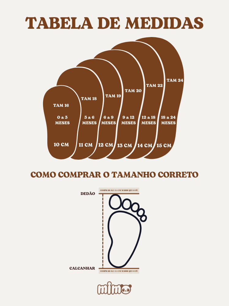 tabela de medidas moccs