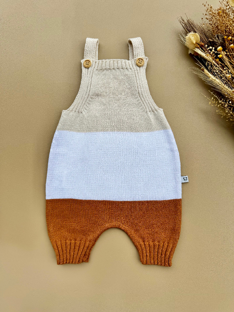 03 jardineira listrada bege com ferrugem