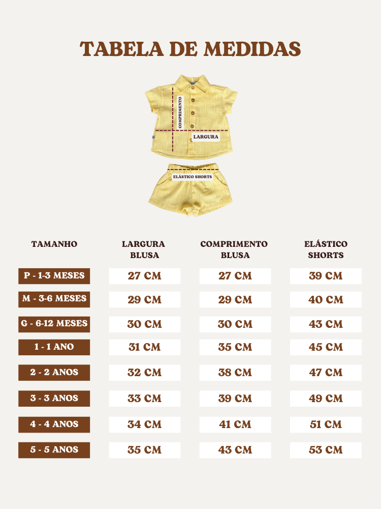 05 conjunto em linhao amarelo claro