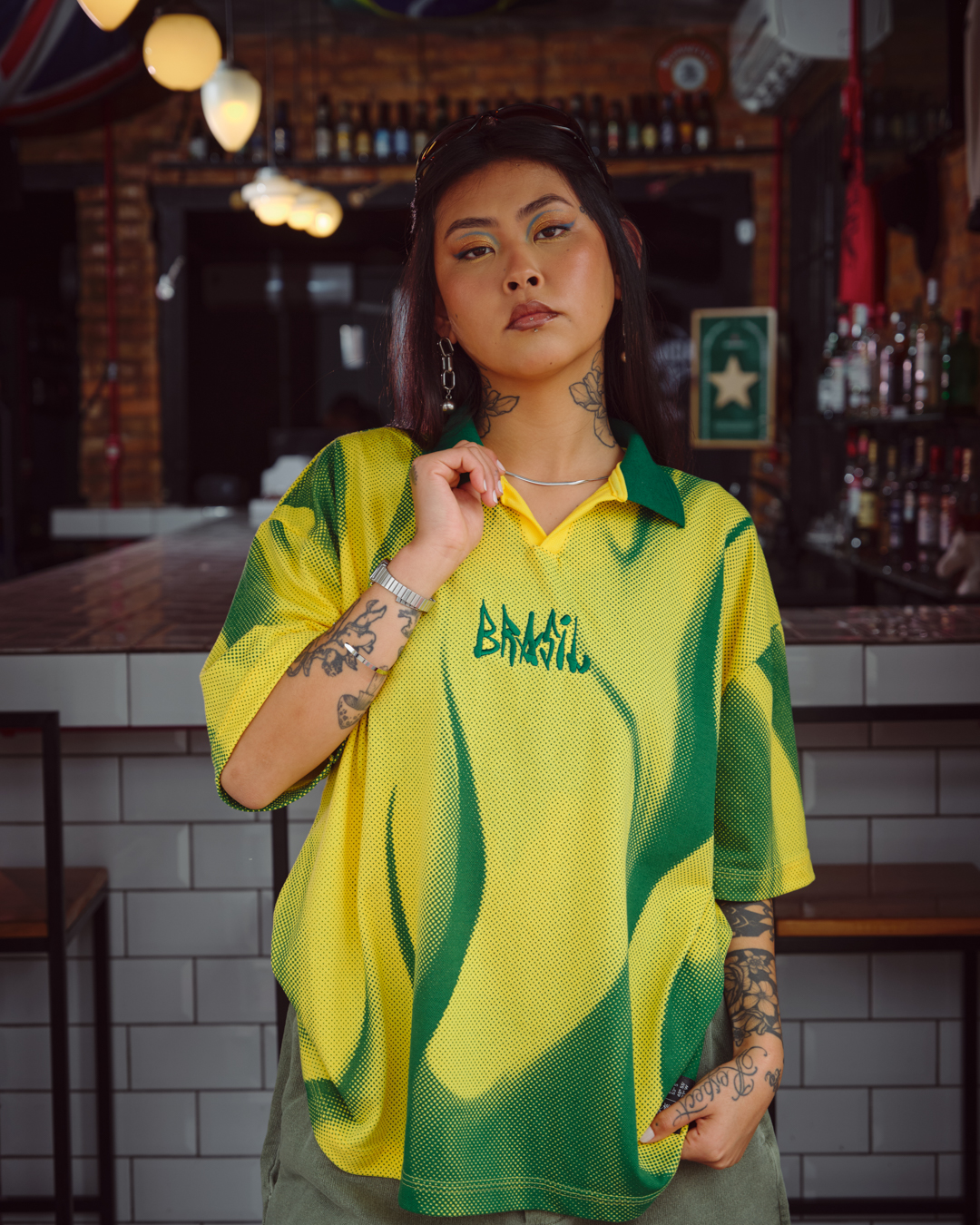 Breathable fabric detail of the World Cup T-Shirt