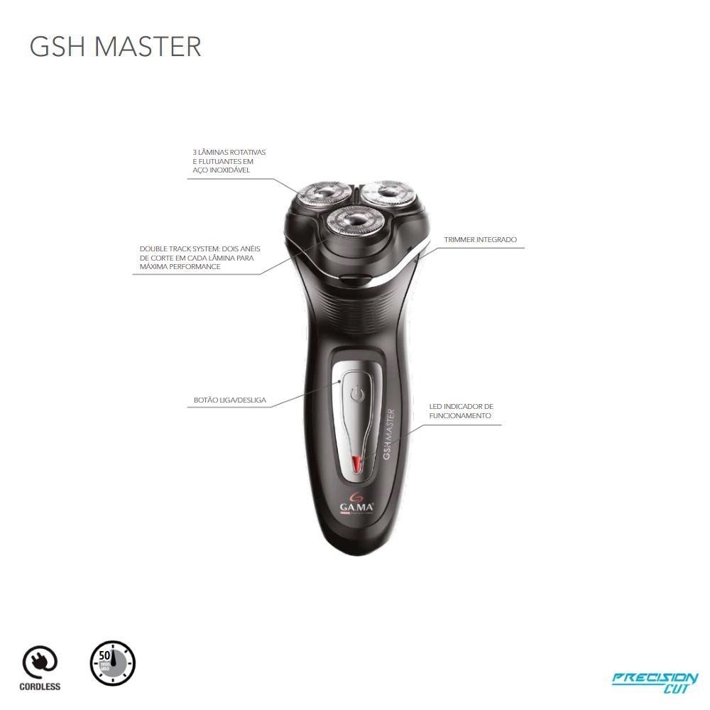 barbeador 3 laminas gsh855 master 220v gama detalhes 2