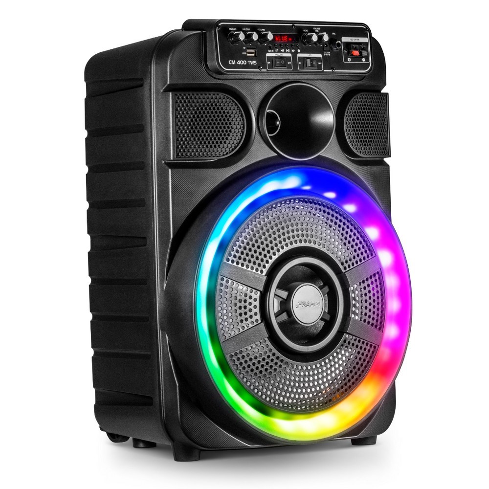 caixa de som amplificada portatil cm 300 tws frahm