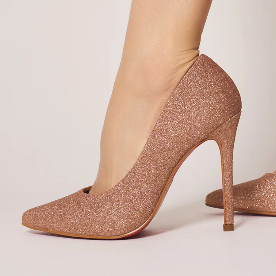 scarpin helo glitter