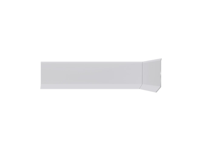 rodape clinicus de aluminio branco santa luzia