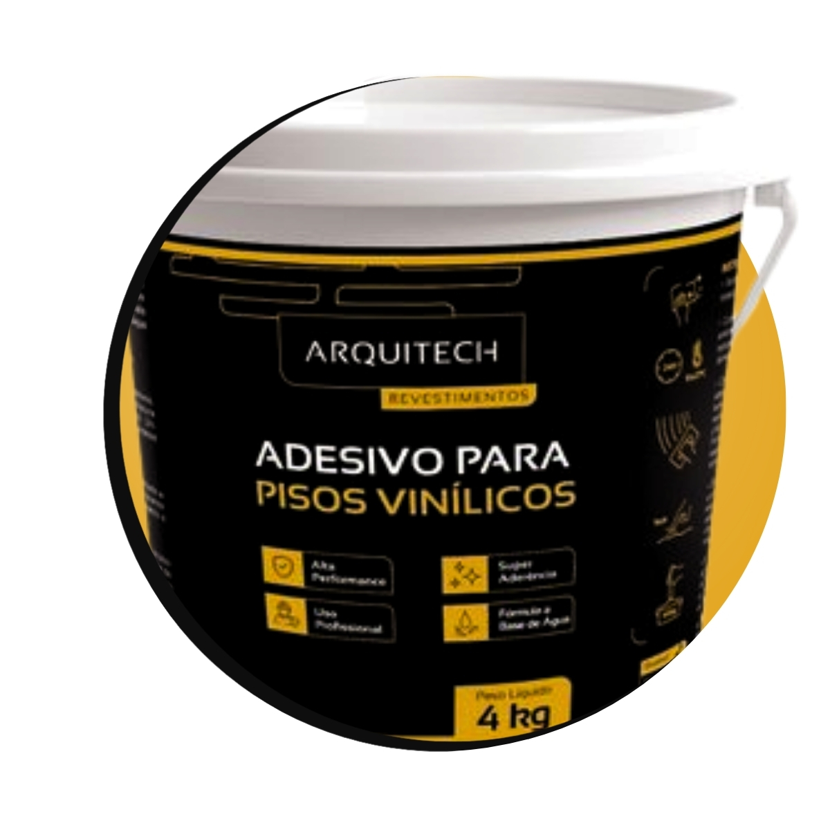 Adesivo Acrílico Para Vinílicos Arquitech 4kg