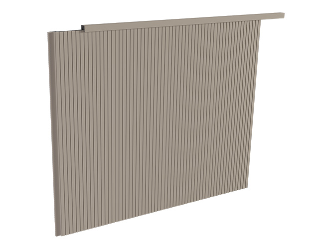 painel nero frisado mangue com acabamento