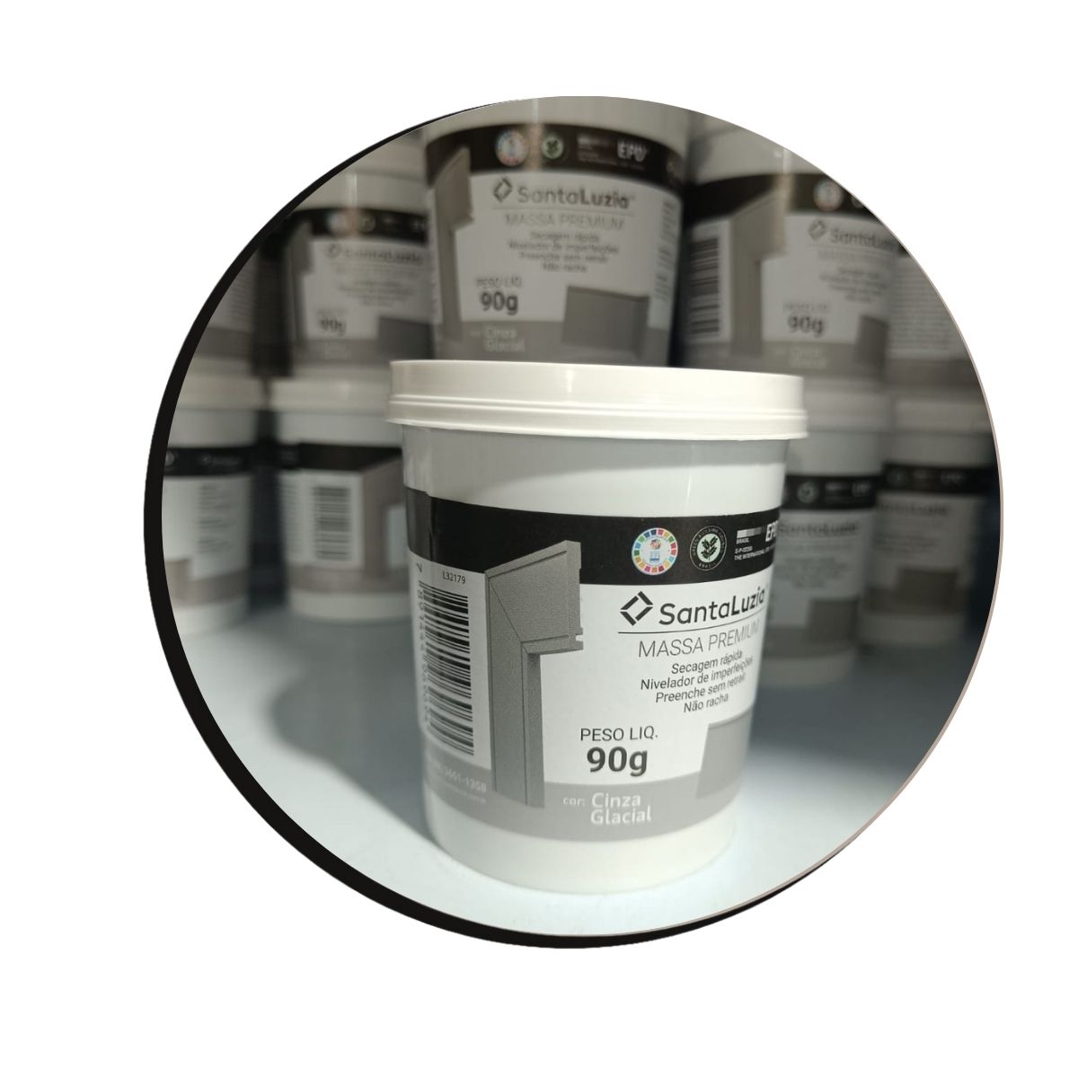 Aplica&ccedil;&atilde;o da Massa Flex Cinza Glacial Santa Luzia