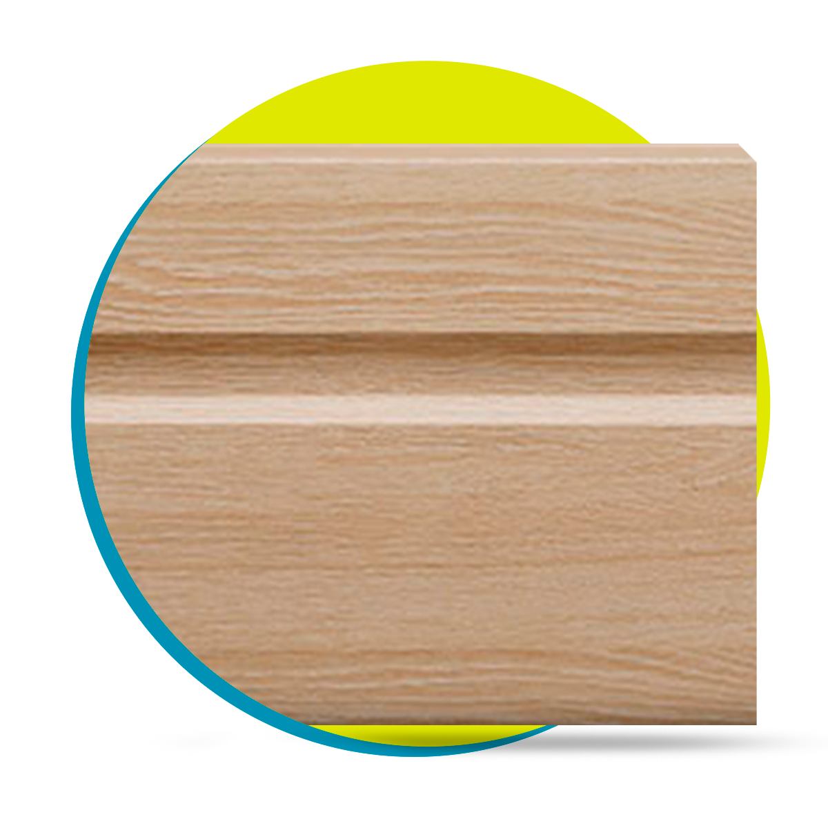 Rodap&eacute; 70mm Frisado Linha Acqua New N 17 Eucatex