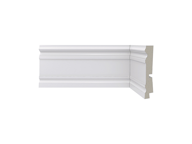rodape de poliestireno 444 branco com 96mm de altura santa luzia
