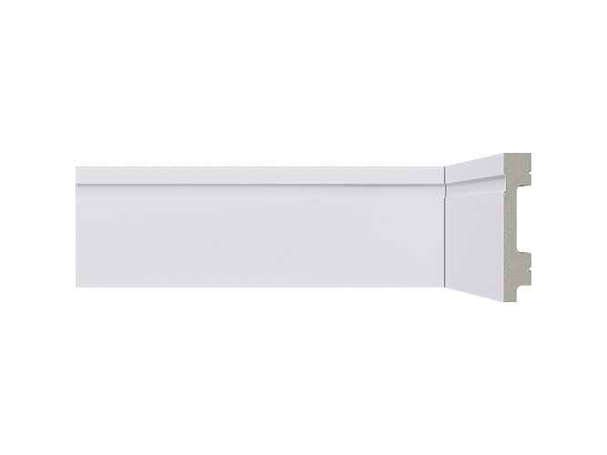 rodape de poliestireno 7cm branco b76 frisado santa luzia