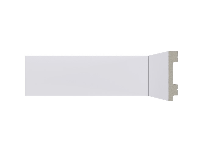 rodape de poliestireno 7cm branco b77 liso santa luzia