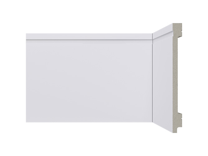 rodape de poliestireno 15cm branco b156 frisado santa luzia