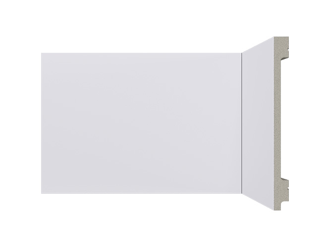 rodape de poliestireno 15cm branco b157 liso santa luzia