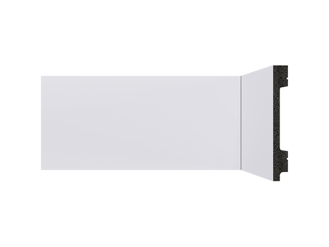 rodape de poliestireno 10cm branco b105 liso santa luzia