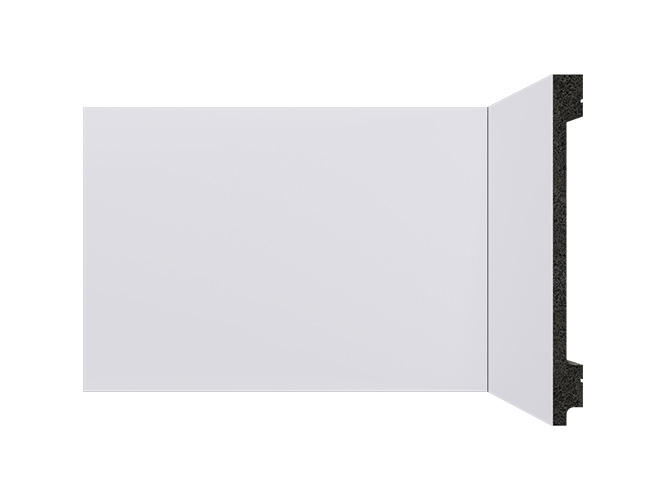 rodape de poliestireno 15cm branco b155 liso santa luzia