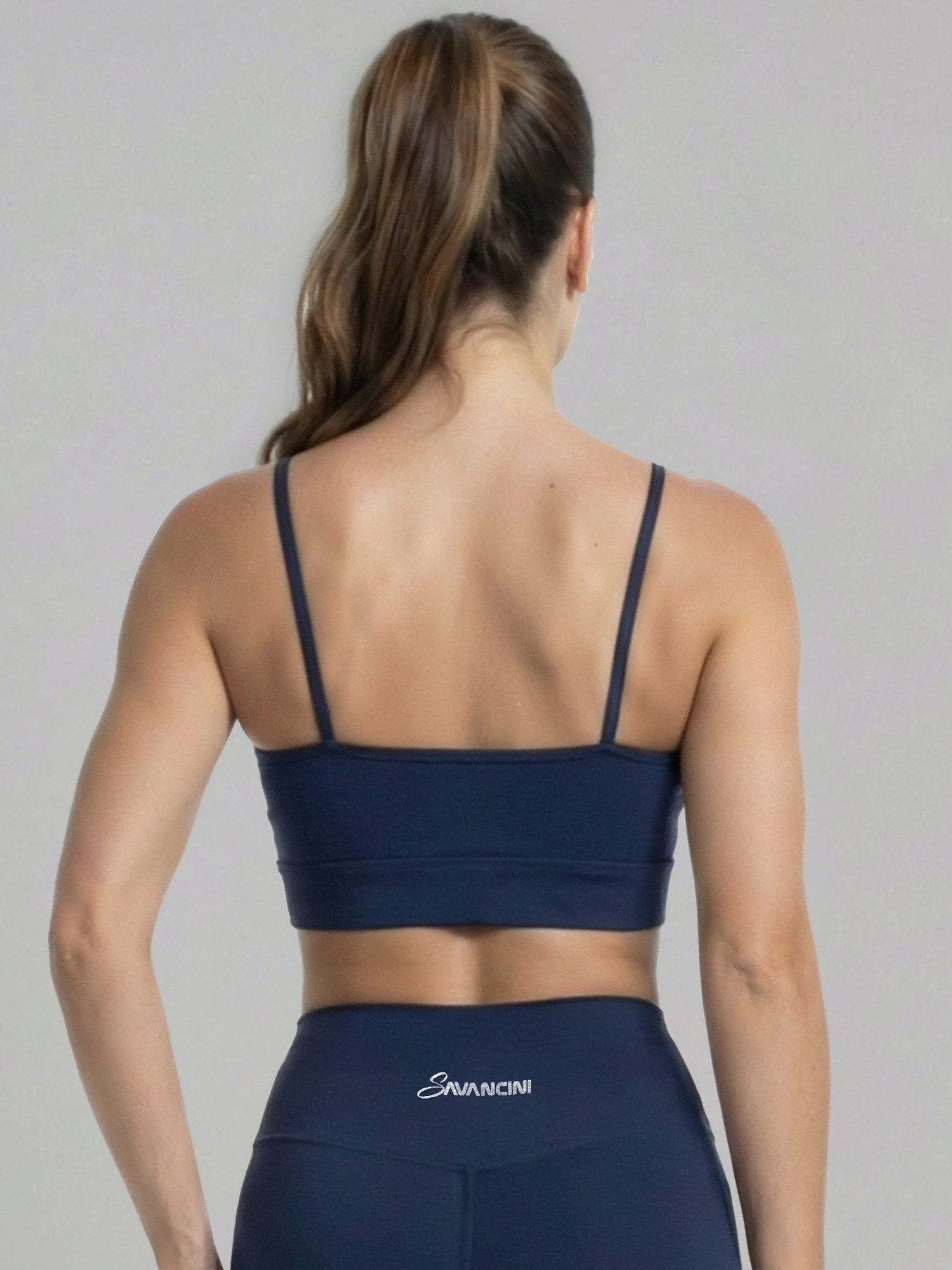 conjunto marinho legging costas top