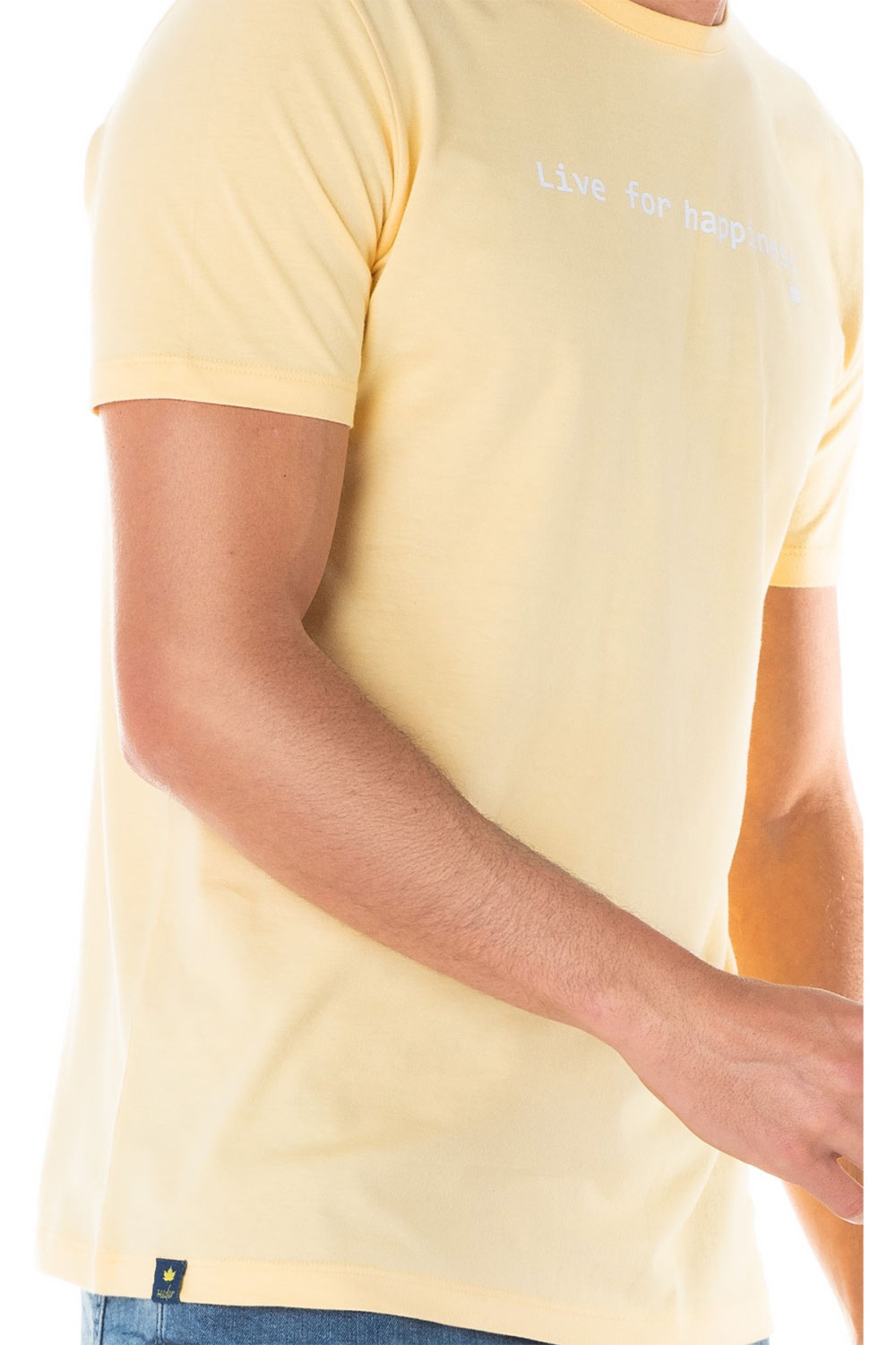 camiseta msaculina amarela com mensagem se0301199 am0018 4