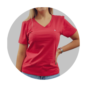 camiseta feminina slim fit meia malha vermelha se0302051 vm0057 2