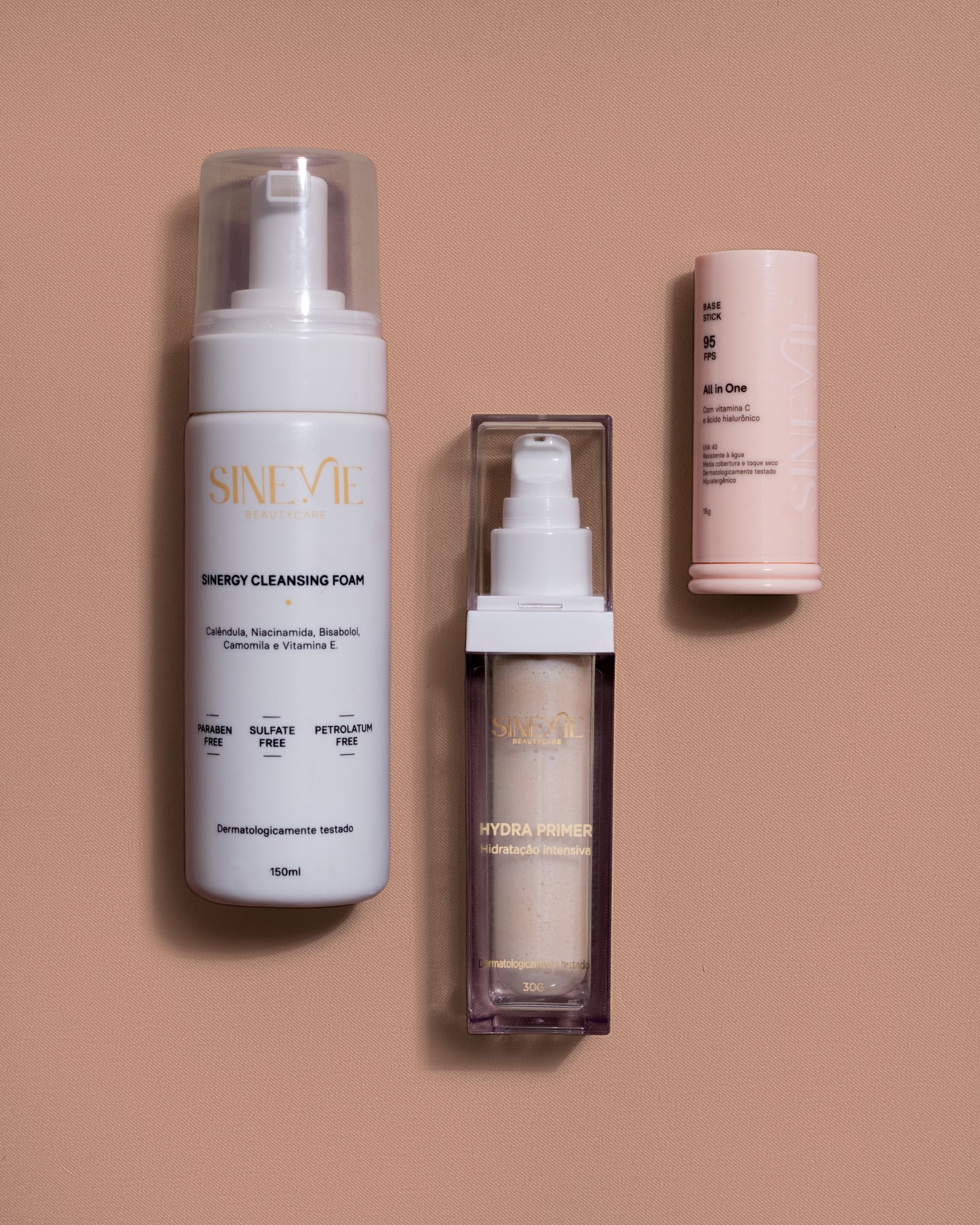 01 pele hydra kit 3 etapas em 1 minuto sinevie beautycare