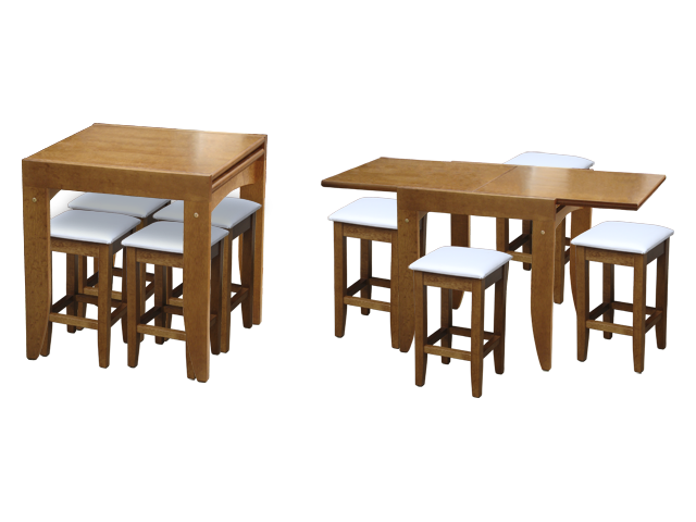 Mesa e Banqueta Elis madeira