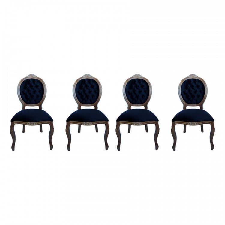 conjunto medalhao 4 cadeiras sem braco com capitone tommy design 750x750